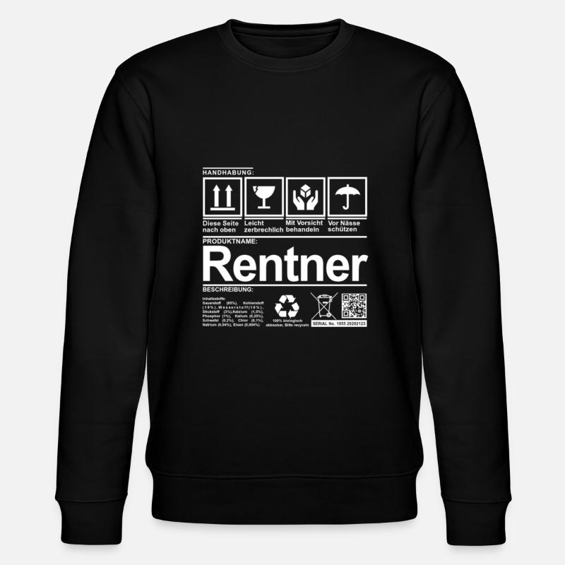 Rentenpaket - Stanley/Stella Unisex Bio-Sweatshirt CHANGER  - Schwarz