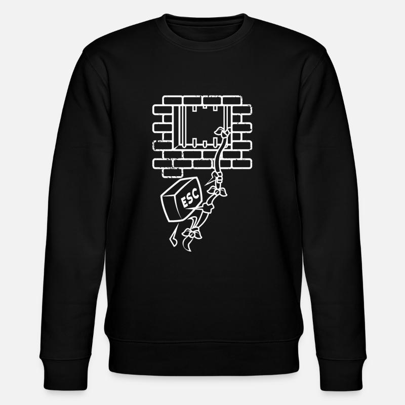 Escape Taste - Stanley/Stella Unisex Bio-Sweatshirt CHANGER  - Schwarz