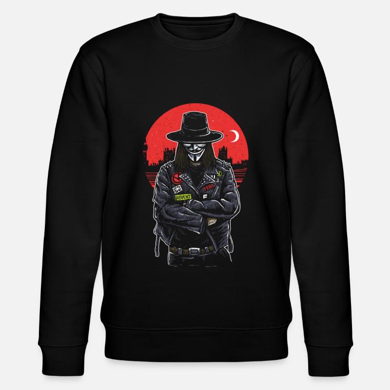 Vendetta kommt ... - Stanley/Stella Unisex Bio-Sweatshirt CHANGER  - Schwarz