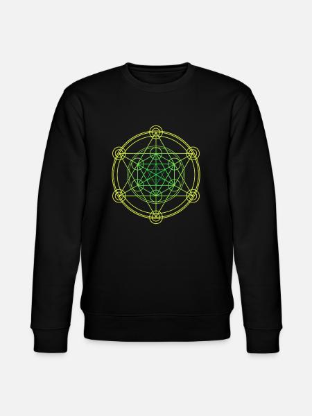 Merkaba Sacred Geometry - Stanley/Stella CHANGER Unisex Organic Sweatshirt - black