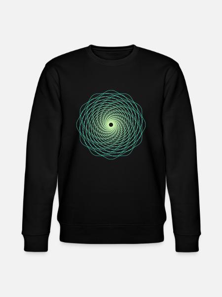 Sacred Geometry Spiralle - Stanley/Stella CHANGER Unisex Organic Sweatshirt - black