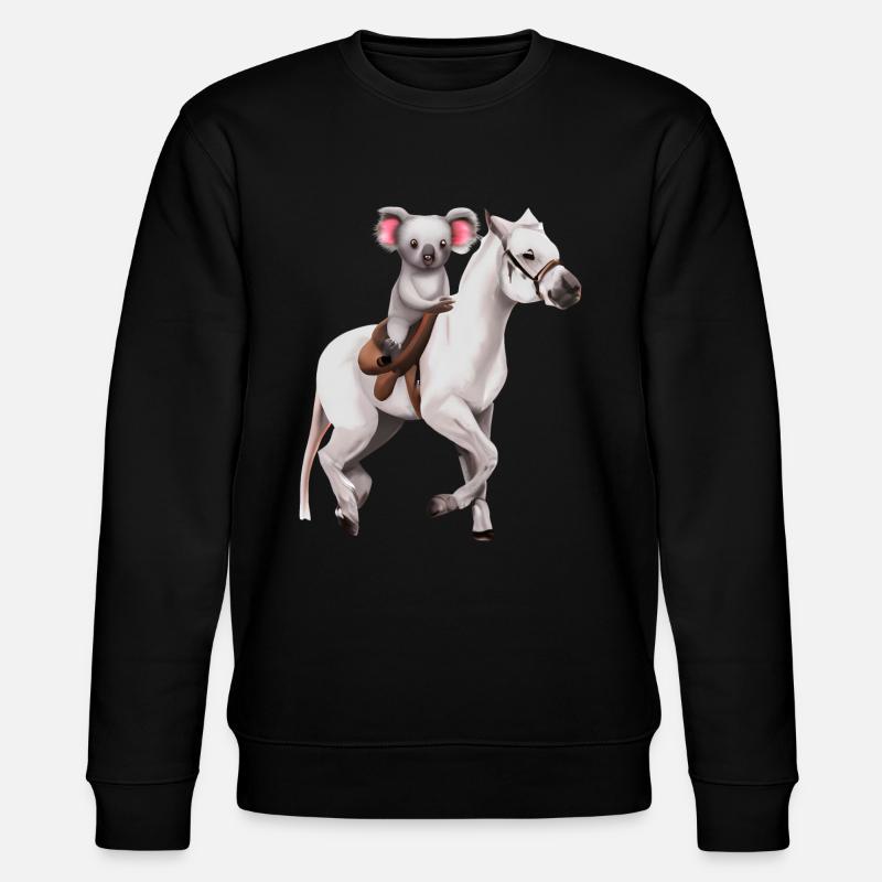 Koala sur un cheval - Sweat bio CHANGER Stanley/Stella Unisexe - noir