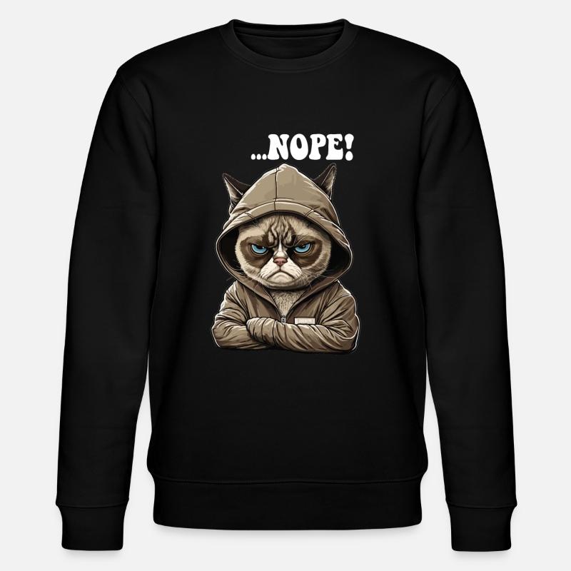 Nope! Neinsager - Mitarbeiter Arbeitskollegen - Stanley/Stella Unisex Bio-Sweatshirt CHANGER  - Schwarz