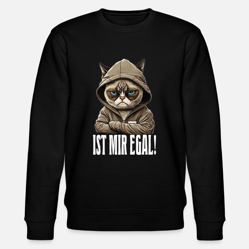 Ist mir egal - Mitarbeiter Arbeitskollegen - Stanley/Stella Unisex Bio-Sweatshirt CHANGER - Schwarz