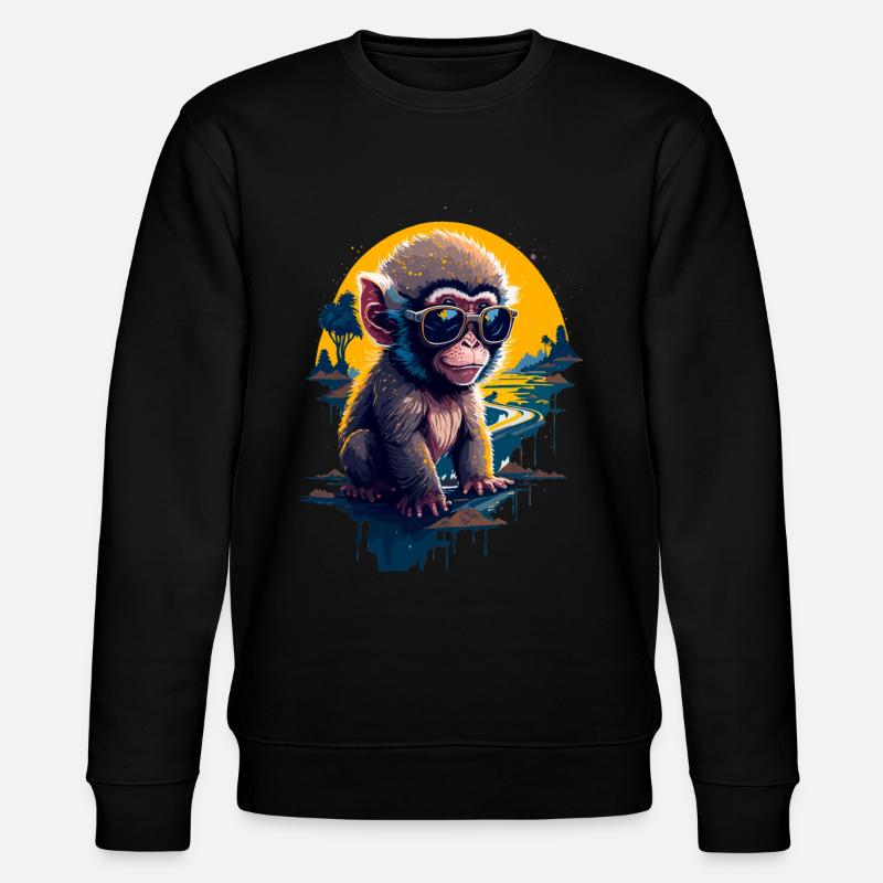 Singe cool - Sweat bio CHANGER Stanley/Stella Unisexe - noir