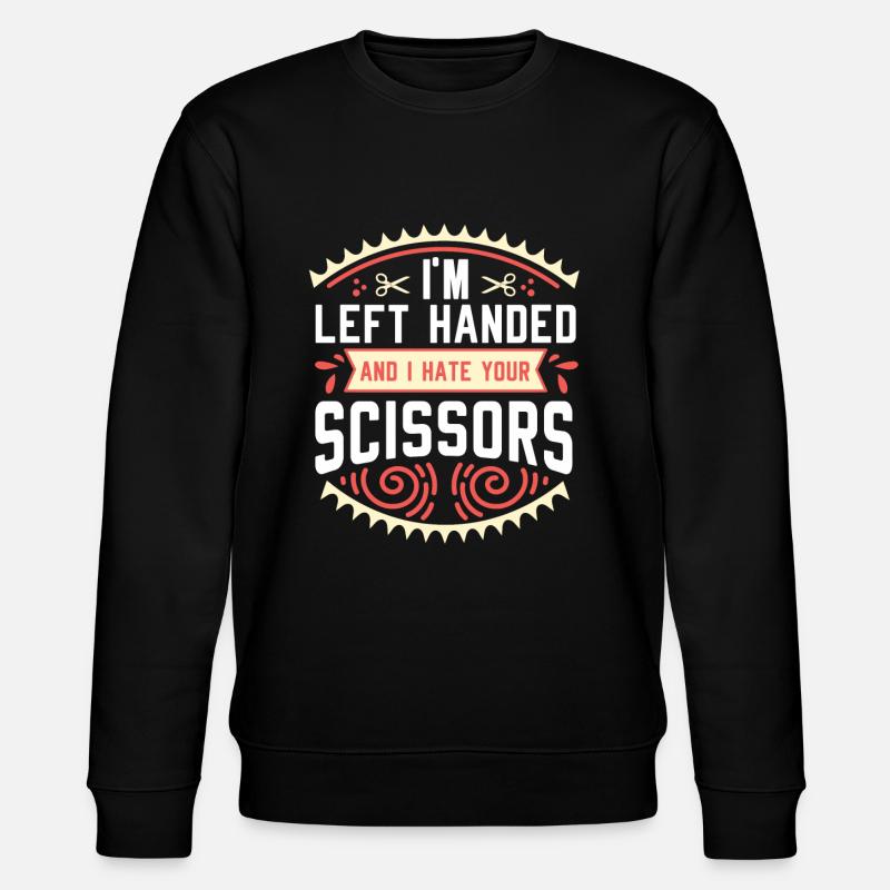 Ciseaux Gaucher Gaucher Gaucher - Sweat bio CHANGER Stanley/Stella Unisexe - noir