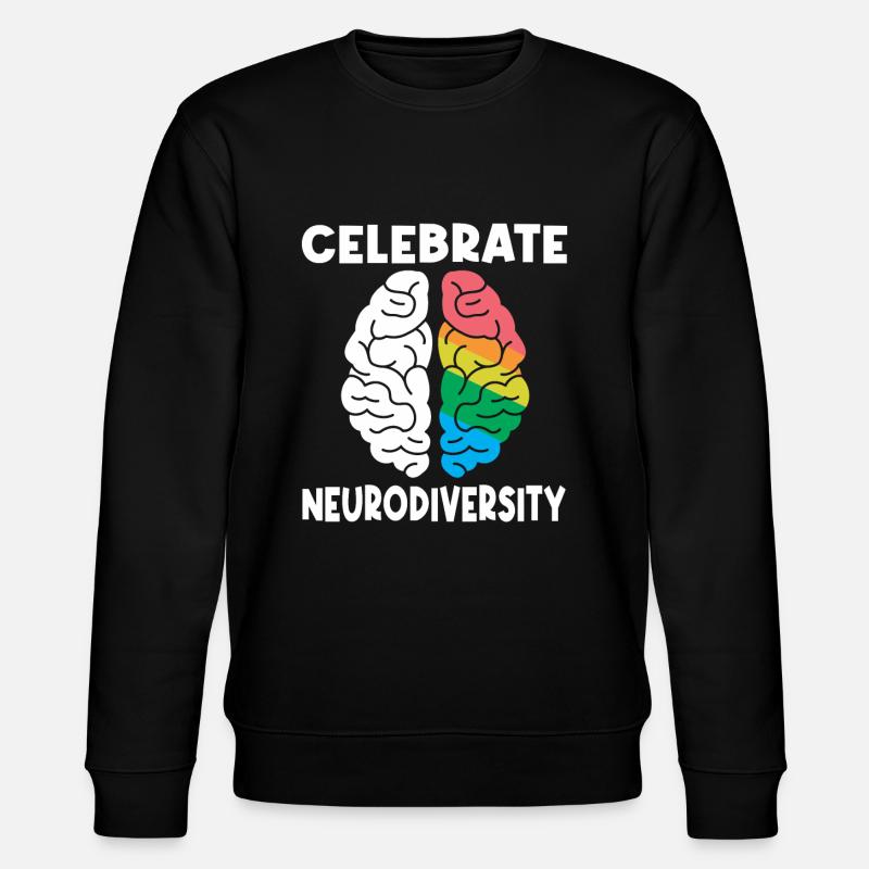Neurodiversity Neurodiversité Autiste Autisme - Sweat bio CHANGER Stanley/Stella Unisexe - noir