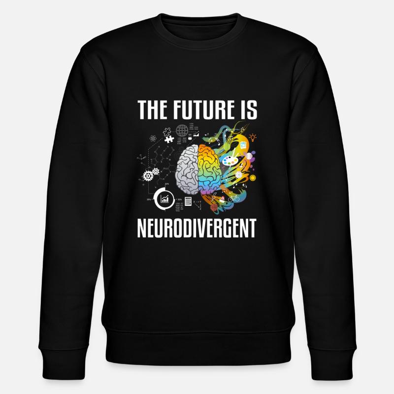 Neurodiversity Neurodiversité Autiste Autisme - Sweat bio CHANGER Stanley/Stella Unisexe - noir