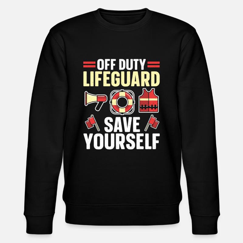 Sauveteur Sauveteur Nageur Natation - Sweat bio CHANGER Stanley/Stella Unisexe - noir