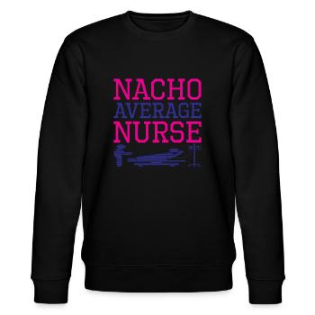 Nurse Hospital Emergency - Stanley/Stella CHANGER Unisex Organic Sweatshirt - black - Front - Nik (191cm) & Marisol (170cm)