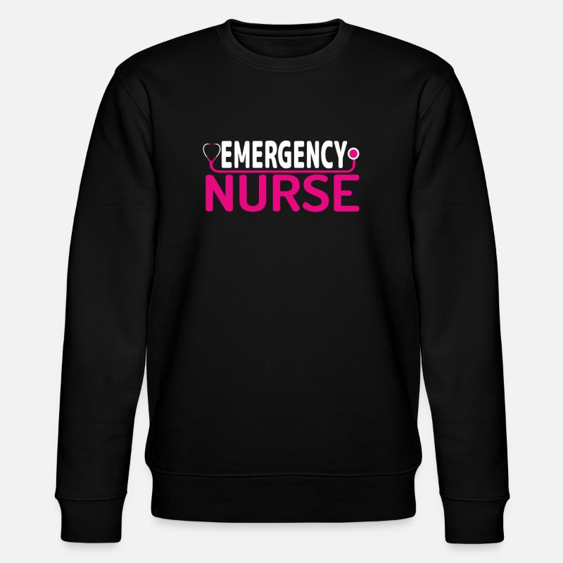 Notfall Krankenschwester - Stanley/Stella Unisex Bio-Sweatshirt CHANGER  - Schwarz