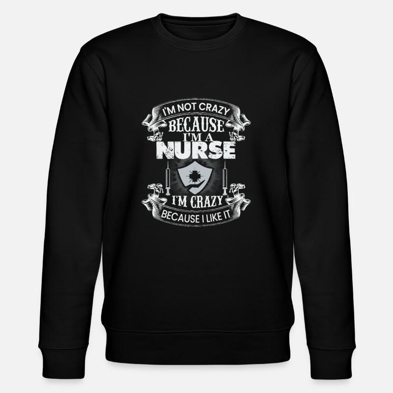 Infirmière folle - Sweat bio CHANGER Stanley/Stella Unisexe - noir