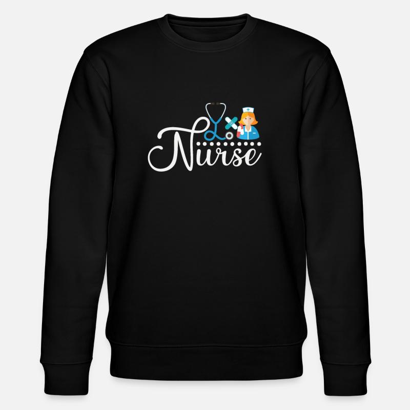 Krankenschwester - Stanley/Stella Unisex Bio-Sweatshirt CHANGER  - Schwarz