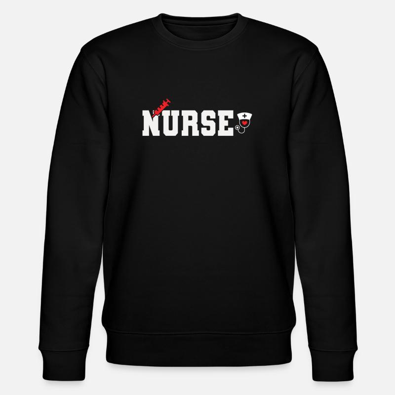 Krankenschwester - Stanley/Stella Unisex Bio-Sweatshirt CHANGER  - Schwarz