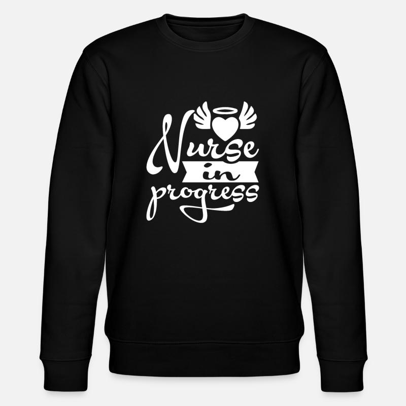 Nurse in Progress - Stanley/Stella CHANGER Unisex Organic Sweatshirt - black