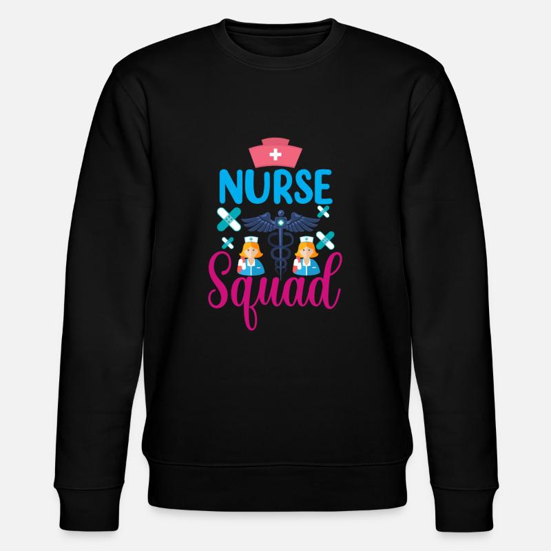 Krankenschwester Krankenhaus Not - Stanley/Stella Unisex Bio-Sweatshirt CHANGER  - Schwarz