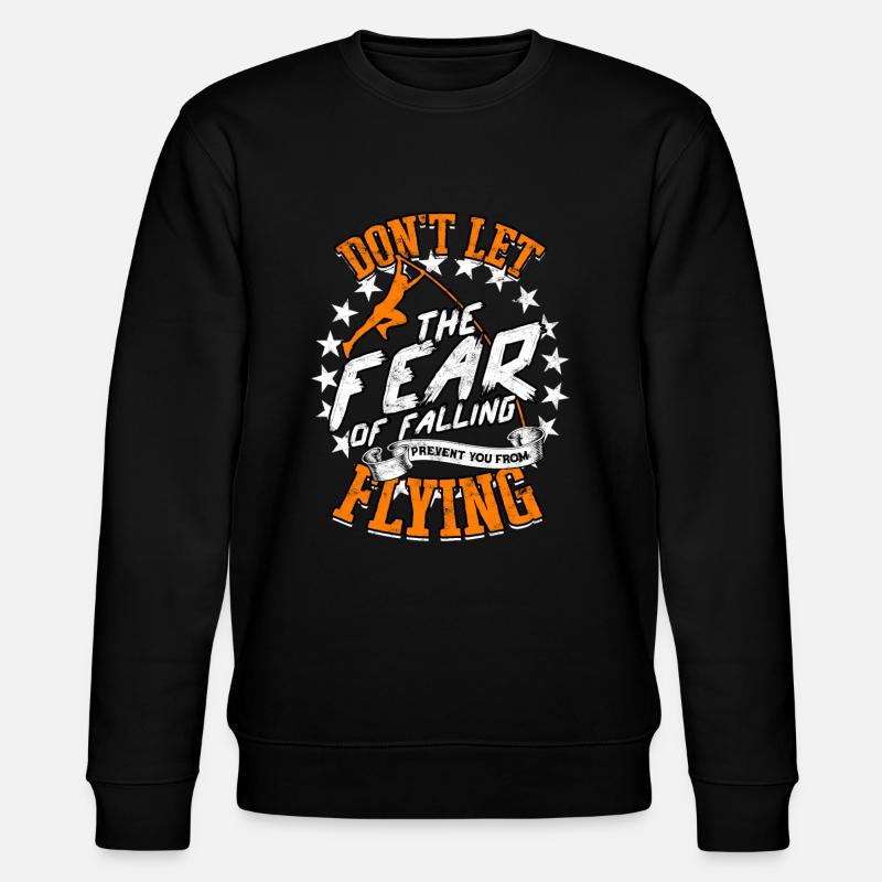 Pole Viertel und Feldstabhochsprung - Stanley/Stella Unisex Bio-Sweatshirt CHANGER - Schwarz