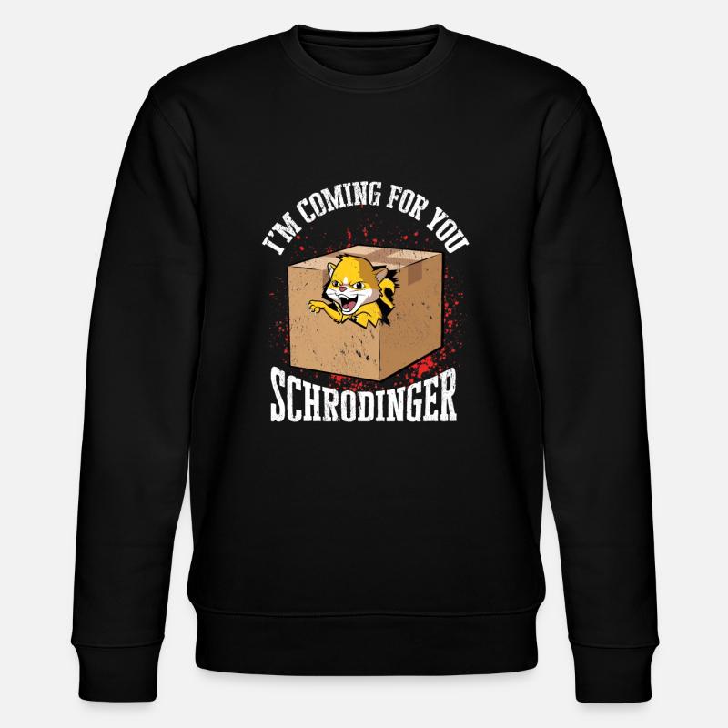 Schrodingers Katze lebendige Quantenphysik - Stanley/Stella Unisex Bio-Sweatshirt CHANGER  - Schwarz