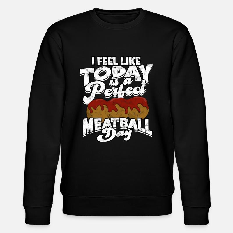 fleischklößchen essen spaghetti geschenk geschenki - Stanley/Stella Unisex Bio-Sweatshirt CHANGER  - Schwarz