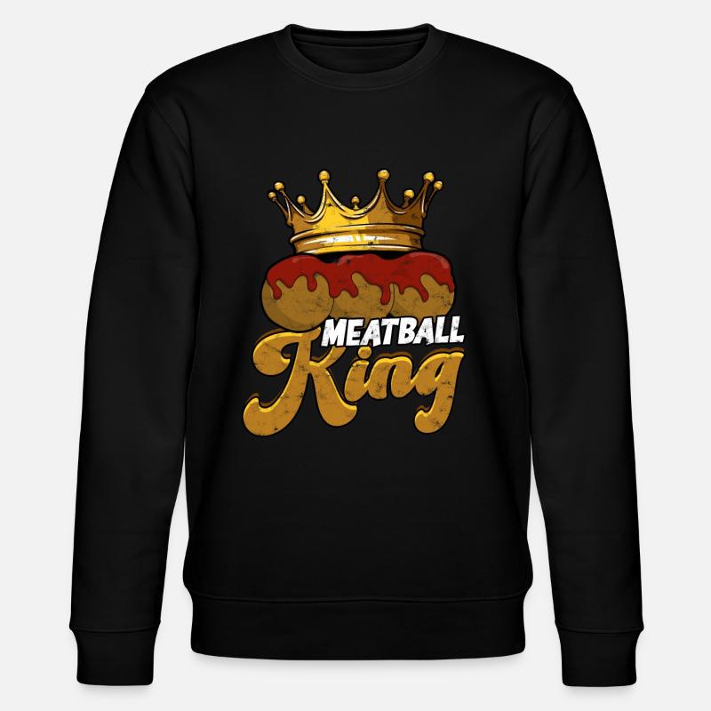 fleischklößchen essen spaghetti geschenk geschenki - Stanley/Stella Unisex Bio-Sweatshirt CHANGER  - Schwarz