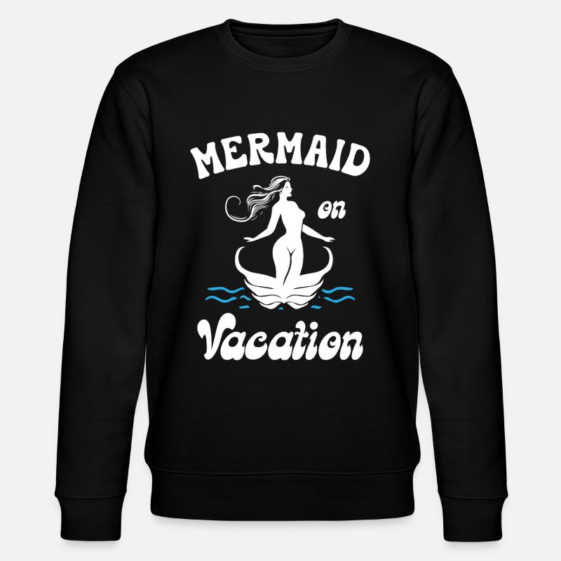 Mermaid on Vacation - Stanley/Stella Unisex Bio-Sweatshirt CHANGER - Schwarz