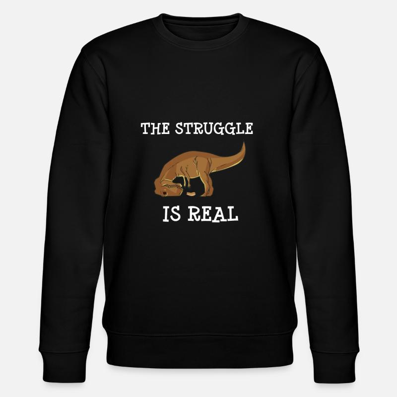 Trex dinosaure drôle - Sweat bio CHANGER Stanley/Stella Unisexe - noir