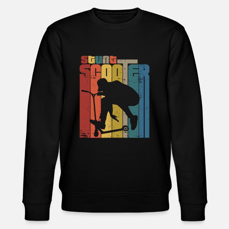 scooter retro - Stanley/Stella Unisex Bio-Sweatshirt CHANGER  - Schwarz