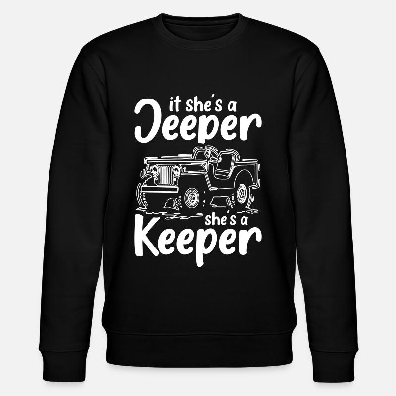 Jeeper and Keeper - Stanley/Stella Unisex Bio-Sweatshirt CHANGER  - Schwarz