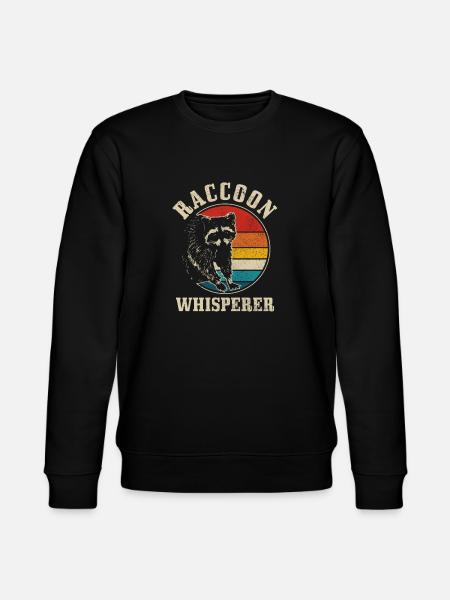 Raccoon Funny Gift - Stanley/Stella CHANGER Unisex Organic Sweatshirt - black