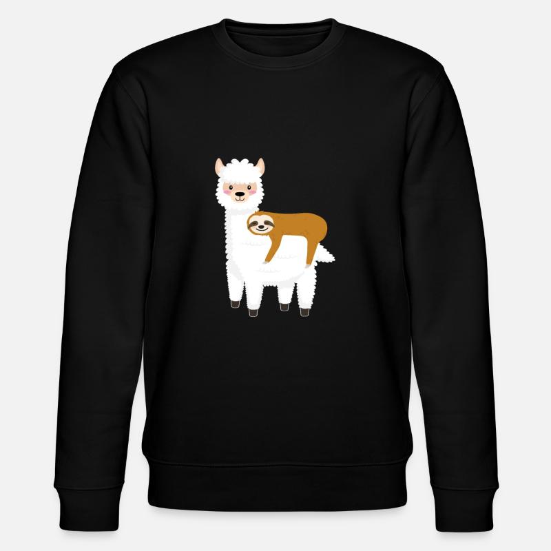 Alpaga avec paresse - Sweat bio CHANGER Stanley/Stella Unisexe - noir