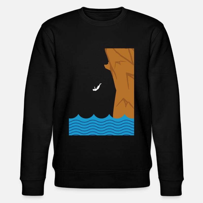 Klippenspringer Klippenspringen Geschenkidee - Stanley/Stella Unisex Bio-Sweatshirt CHANGER  - Schwarz