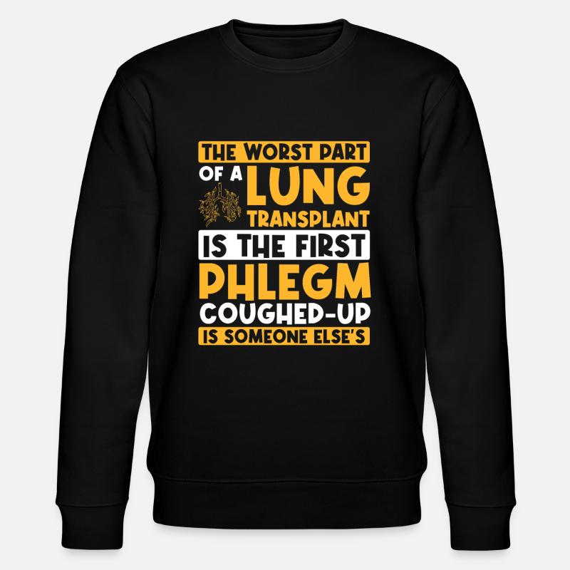 Greffe pulmonaire toux effondrements Bronchen - Sweat bio CHANGER Stanley/Stella Unisexe - noir