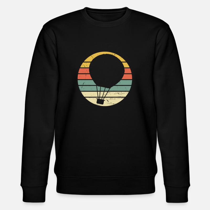 Montgolfière rétro - Sweat bio CHANGER Stanley/Stella Unisexe - noir
