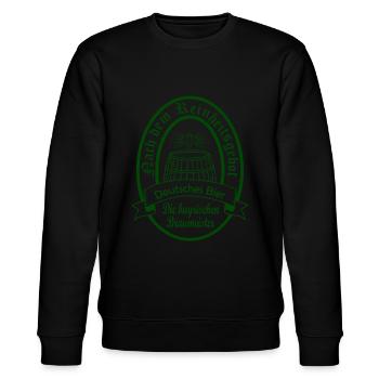 Bayrisch Bierbrauer & Braumeister | Deutsches Bier - Stanley/Stella Unisex Bio-Sweatshirt CHANGER  - Schwarz - Vorne - Nik (191cm) & Marisol (170cm)
