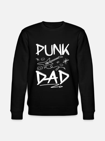 Dad Punk Rock - Stanley/Stella CHANGER Unisex Organic Sweatshirt - black