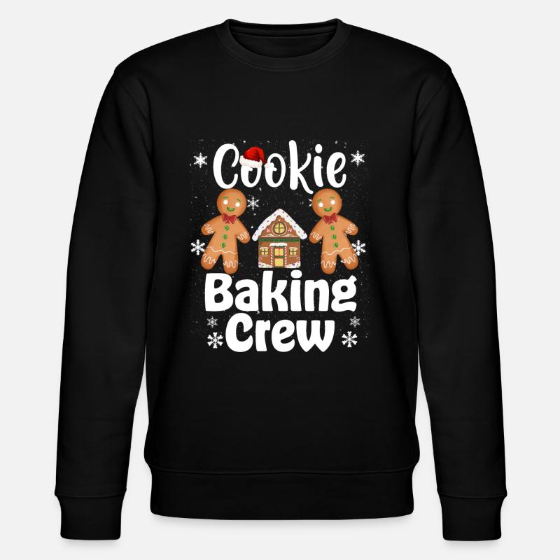 Christmas Cookie Baking Crew - Stanley/Stella CHANGER Unisex Organic Sweatshirt - black