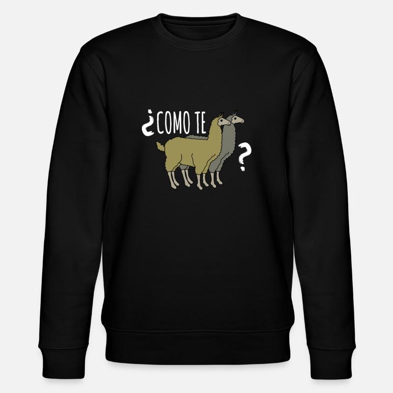 Wie heißt du - Stanley/Stella Unisex Bio-Sweatshirt CHANGER  - Schwarz