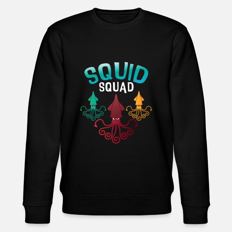 Squid Squad - Stanley/Stella CHANGER Unisex Organic Sweatshirt - black