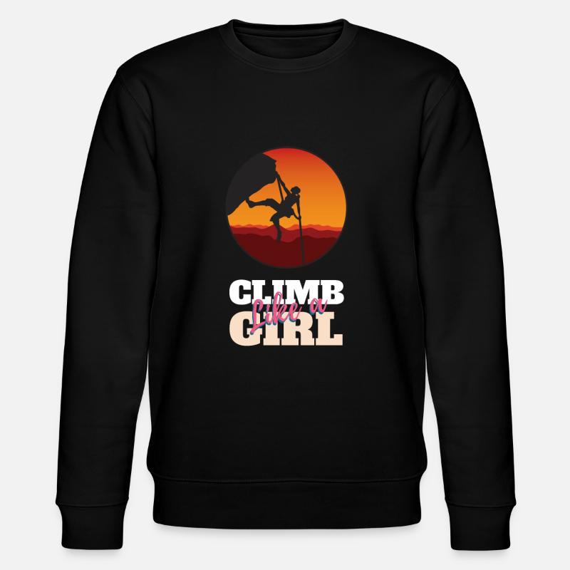 Grimper comme une fille - Sweat bio CHANGER Stanley/Stella Unisexe - noir