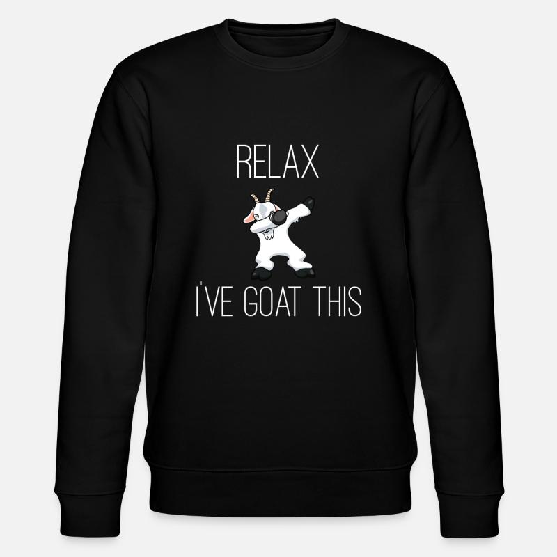 Relax I've Goat This - Stanley/Stella CHANGER Unisex Organic Sweatshirt - black