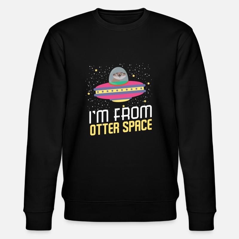 I'm From Otter Space - Stanley/Stella CHANGER Unisex Organic Sweatshirt - black