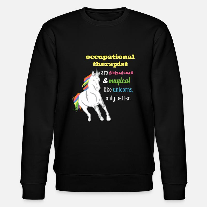 Ergotherapeutin - Stanley/Stella Unisex Bio-Sweatshirt CHANGER  - Schwarz