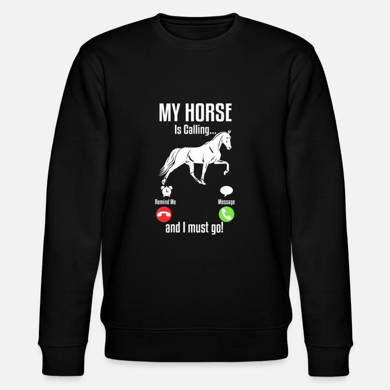 Mon cheval appelle - Sweat bio CHANGER Stanley/Stella Unisexe - noir