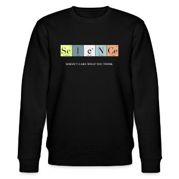 Science doesn’t care Periodic Table of Elements - Sweat bio CHANGER Stanley/Stella Unisexe - noir - Devant - Nik (191cm) & Marisol (170cm)