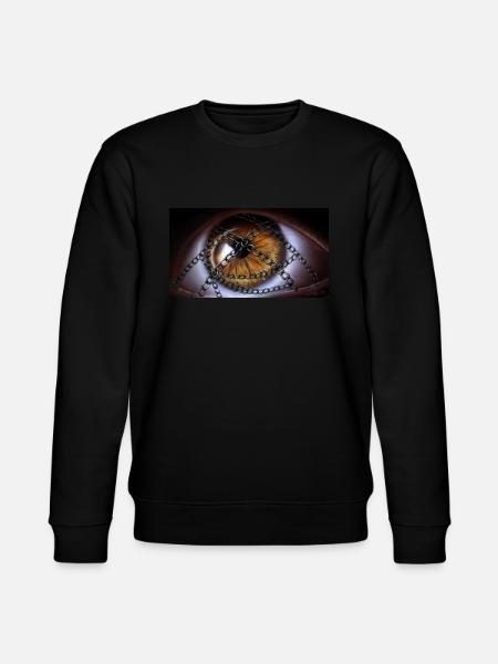 Eye with chains - Stanley/Stella CHANGER Unisex Organic Sweatshirt - black