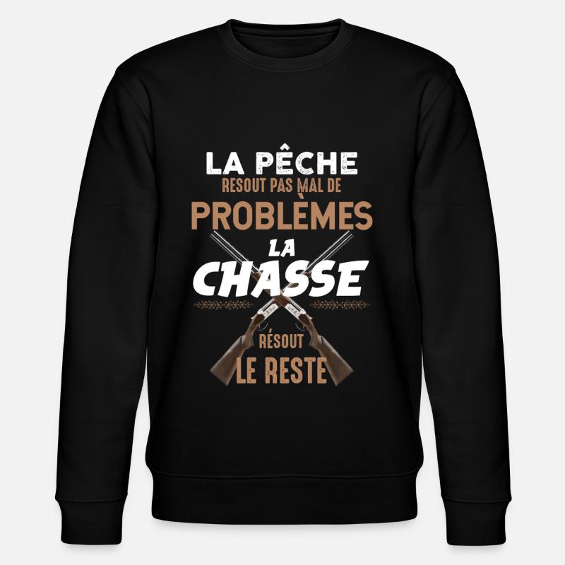 Chasse resout.png - Sweat bio CHANGER Stanley/Stella Unisexe - noir