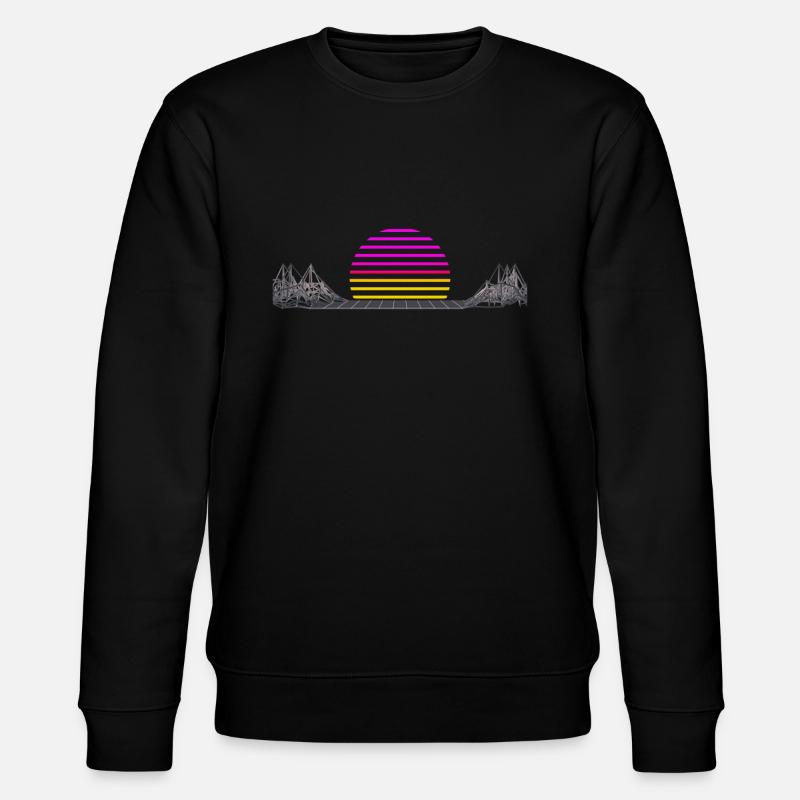 Vaporwave Retro - Stanley/Stella Unisex Bio-Sweatshirt CHANGER  - Schwarz