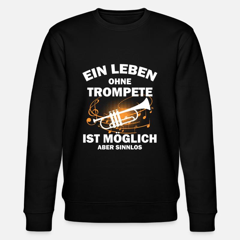 Trompete Trompeter - Stanley/Stella Unisex Bio-Sweatshirt CHANGER - Schwarz