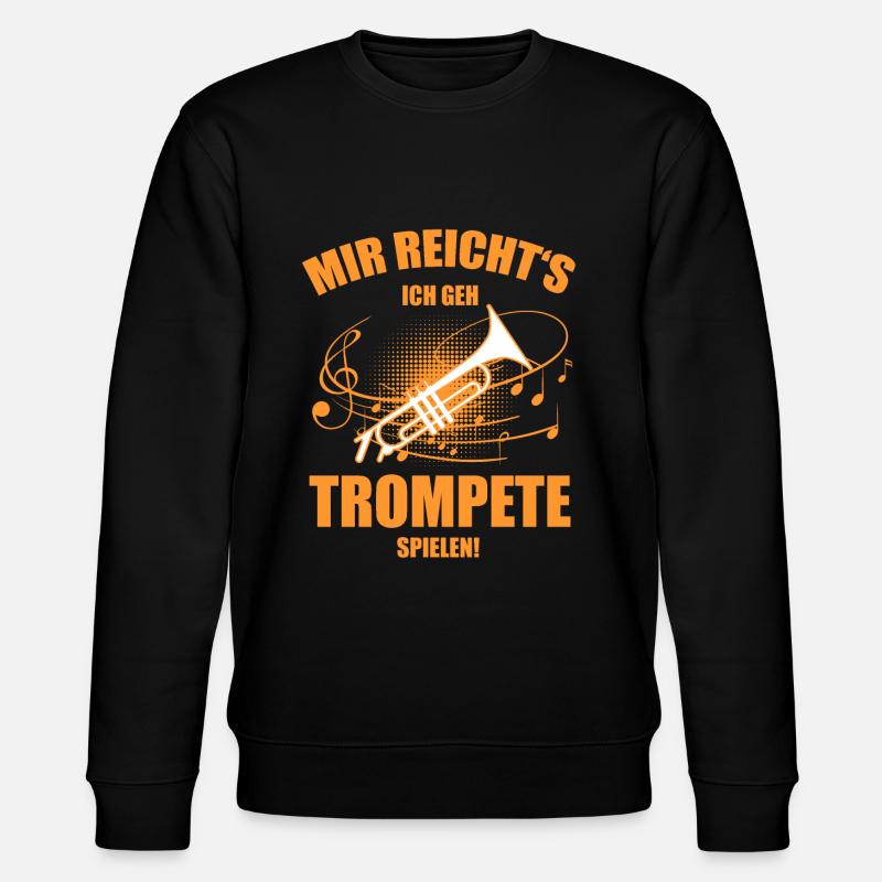 Trompete Trompeter - Stanley/Stella Unisex Bio-Sweatshirt CHANGER  - Schwarz
