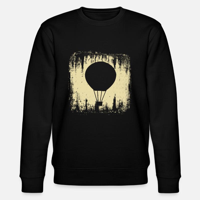 Heißluftballon - Stanley/Stella Unisex Bio-Sweatshirt CHANGER  - Schwarz